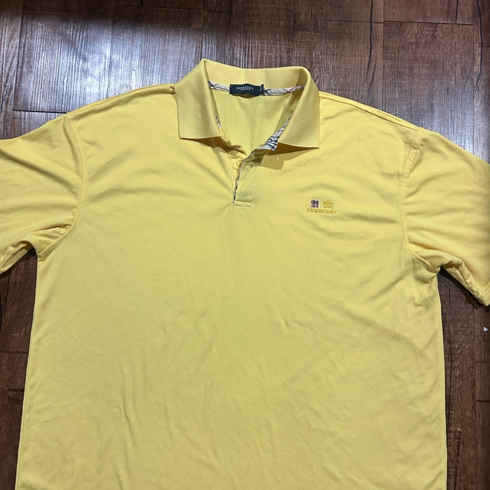 Burberry Yellow Polo Shirt